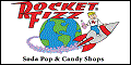 Logo for Rocket Fizz Soda Pop and Candy Shops